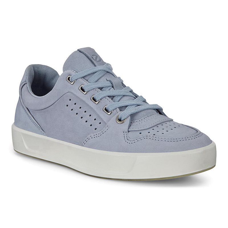 Women Flats Ecco Soft 8 W - Sneakers Blue - India ODZGWI784